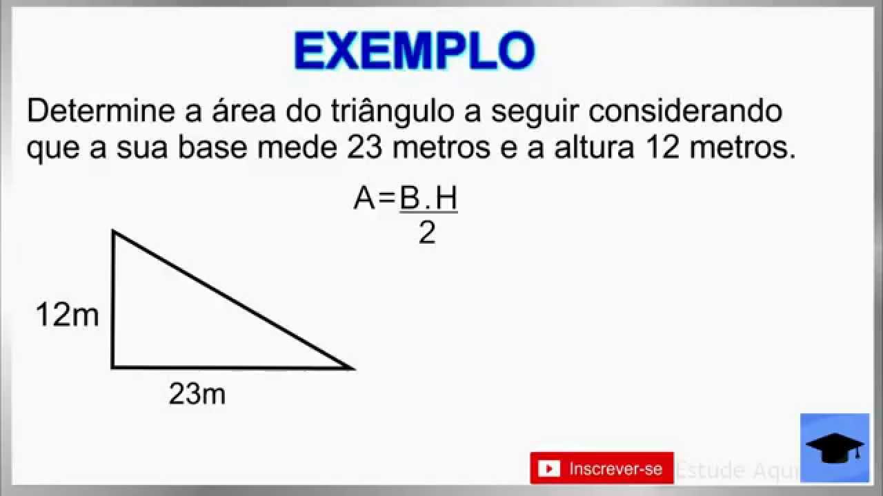 Área do triângulo - como calcular
