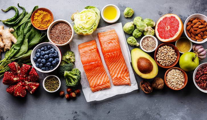 Pirâmide alimentar - carboidratos, legumes, carnes, gordura e açucares