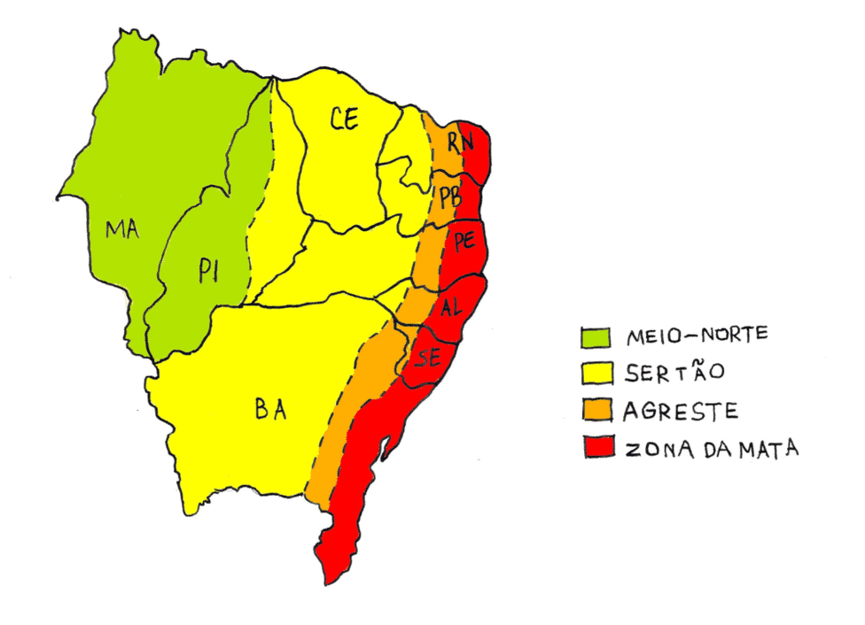 Região Nordeste - sub-regiões, economia e estados da região