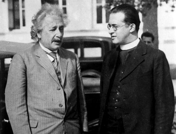 Einstein e Lemaître juntos em 1933