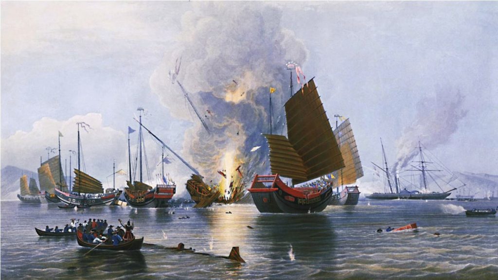 Embarcações na Guerra do Ópio