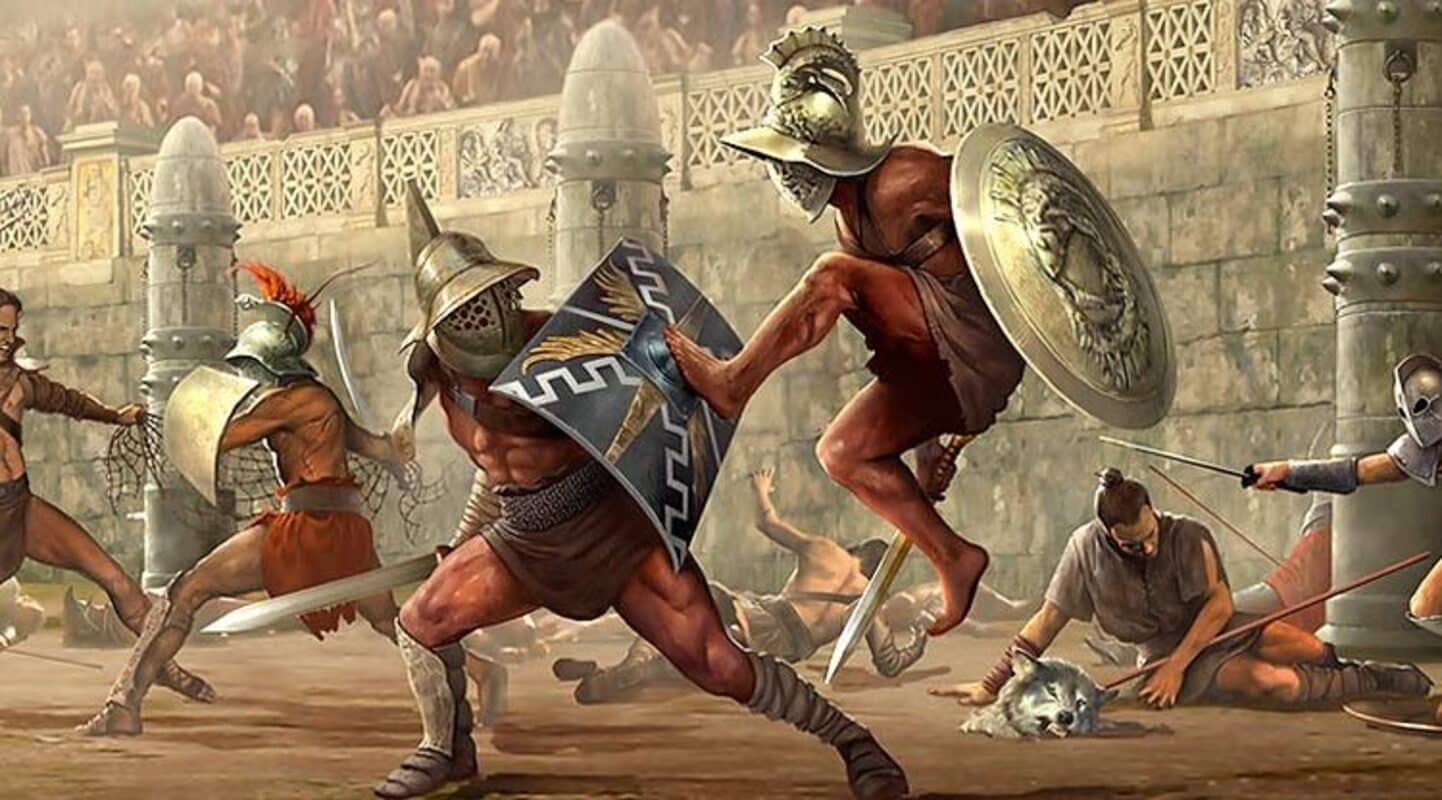 gladiadores na arena