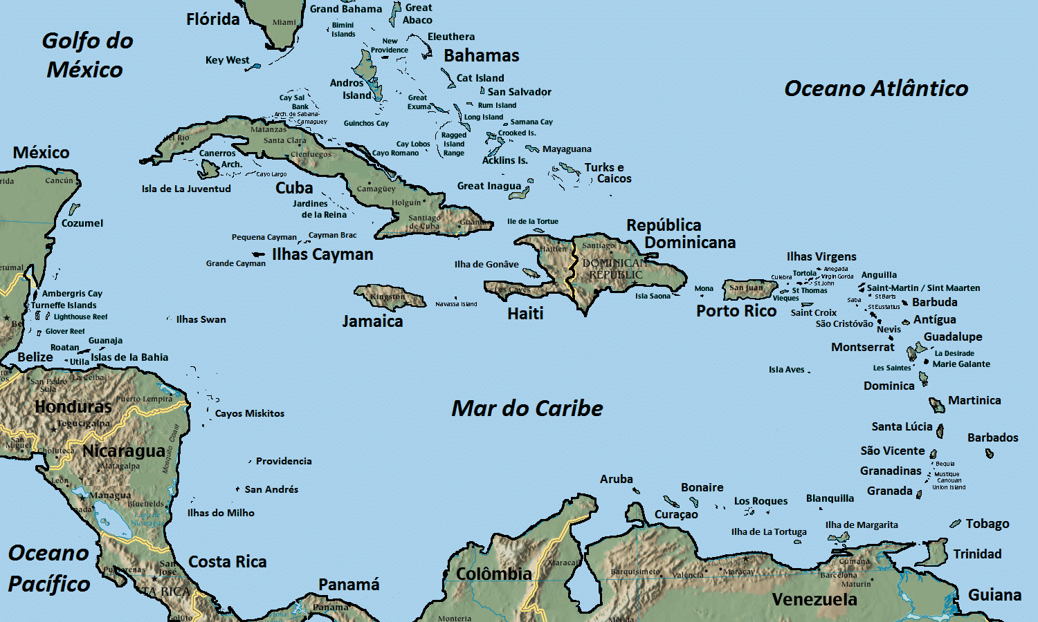 Antilhas, o que são? História e principais ilhas